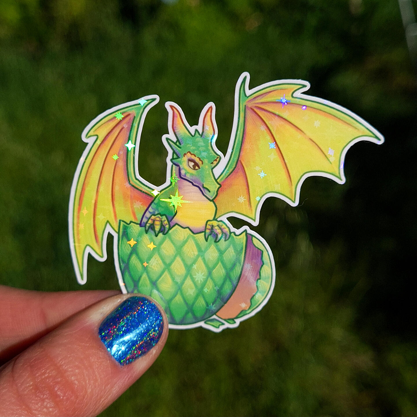 Sparkly Dragon Stickers