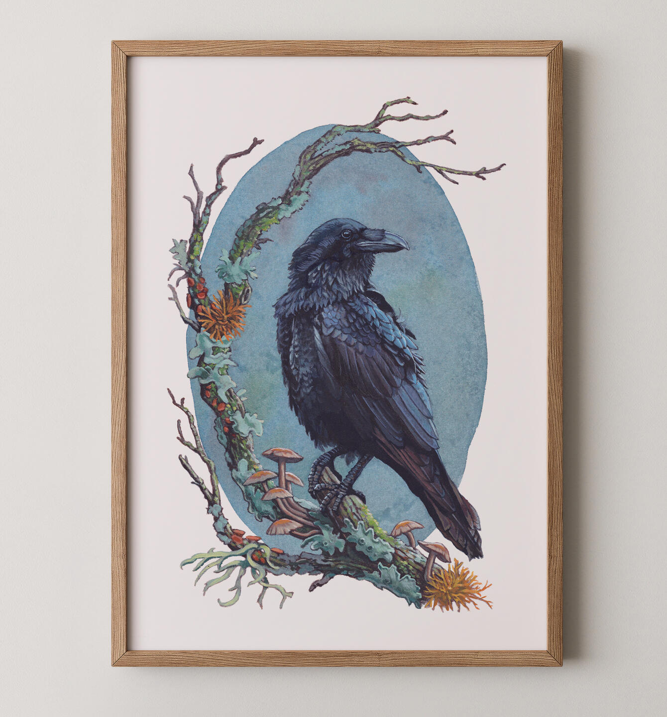 Crow Painting - Watercolour and Acrylic